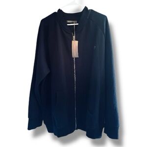 Men’s French Connection Navy Full-Zip Bomber Jacket 2XL